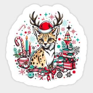 MERRY CATMAS Sticker